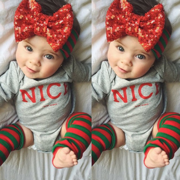 Other - newborn baby Holiday romper onesie 4pc set NICE